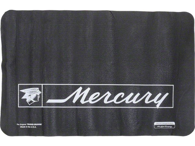 Fender Gripper/ Wht Mercury Logo On Blk Background