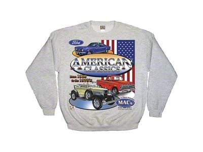 1955-1966 Ford Thunderbird MAC Wear Sweatshirt, MAC's American Classics, Choose Your Size