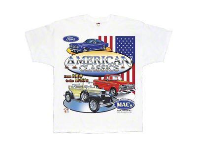 1955-1979 Ford Thunderbird MAC Wear T-shirt, MAC's American Classics, Choose Your Size