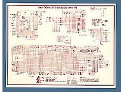 1955-1982 Corvette Lectric Limited Laminated Wiring Diagram