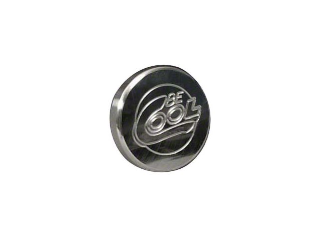 1955-1989 Corvette Be Cool Radiator Cap Round With Polished Finish