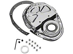 1955-1991 Chrome 2-Piece Small Block Timing Chain Cover