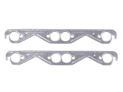 1955-1991 Mr Gasket Aluminum Header Gaskets GEN 1 283-400 w/1.45 Inch x 1.48 Inch Square Ports.