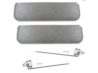 Sunvisor Kit Chrome Brackets/Repro Gray 55-59