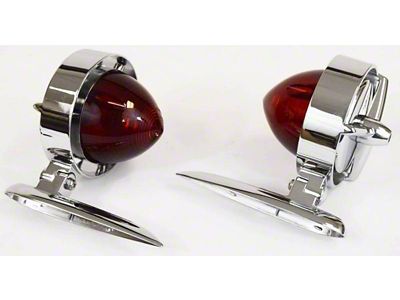 1955-56 Chevy Tri-Bar Yankee Taillights - Chrysler Imperial Style