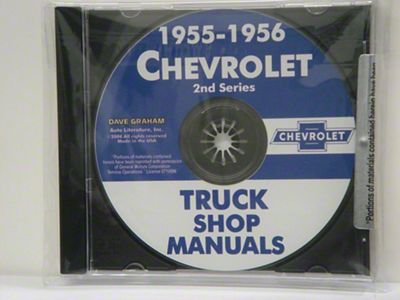 1955 2nd Series and 1956 Chevy Truck Shop Manuals (CD-ROM)
