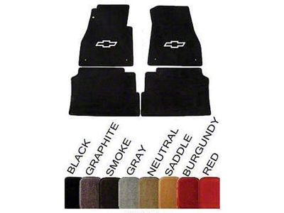 1955-57 Chevy Bel Air 4-Door Lloyd's Ultimat Carpet Floor Mat Set With Embroidered Bowtie Logos