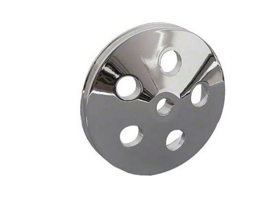 Power Steering Pump Pulley, Small Block, Chrome, 55-74