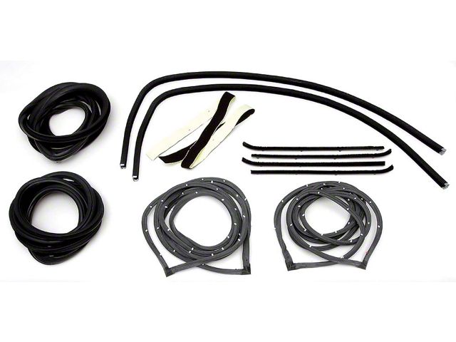 1955-59 Chevy Truck Weatherstrip Kit For Large Rear Glass Deluxe Cab