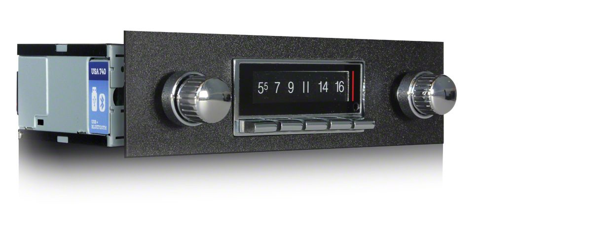Custom Autosound Ecklers USA-740 Series Radio; Chrome CAM-VECH-5