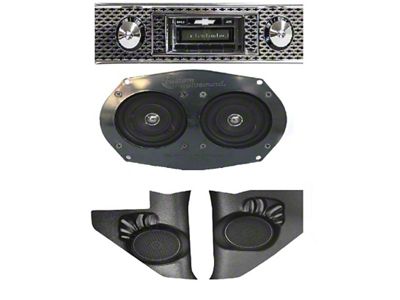 Custom Autosound Concours USA-230 w/Speakers (1955 Chevy Bel Air; 1955 Chevy Nomad)