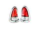 Tail Lights; Chrome Housing; Red Lens (1955 150, 210, Bel Air, Nomad)