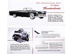 1955 Ford Thunderbird Foldout Sales Brochure 