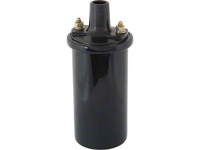 1955 Ford Thunderbird Ignition Coil, 6 Volt, All Black