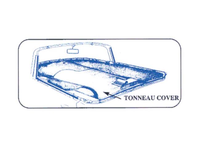 1955 Ford Thunderbird Tonneau Cover, Black