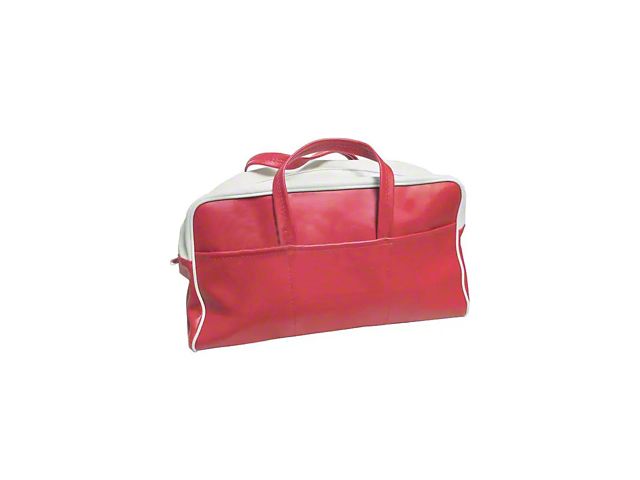 1955 Ford Thunderbird Tote Bag, Red & White