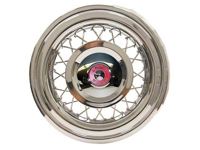Wire Wheel Cover Set/ For 4 Wheels/ T-bird & Ford