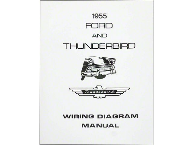 1955 Thunderbird Wiring Diagram Manual, 8 Pages