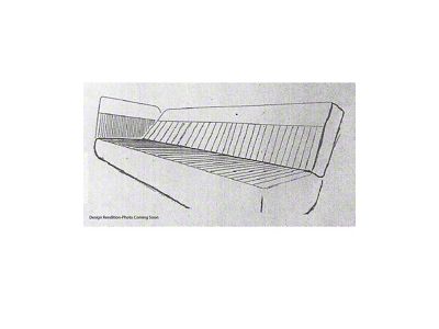 1955L-1959 Chevrolet Truck Front Bench Seat Cover, Classic Vertical Pleated Straight Insert-Vinyl