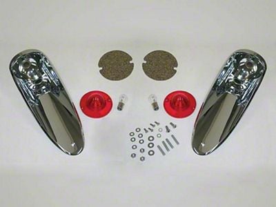 1956-1957 Corvette Taillight Assembly Complete (Convertible)
