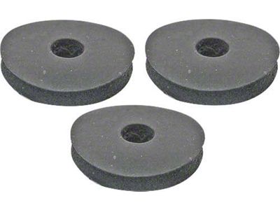 1956-1957 Ford Thunderbird Battery Hold-down Rubber Washer Set, 3 Pieces