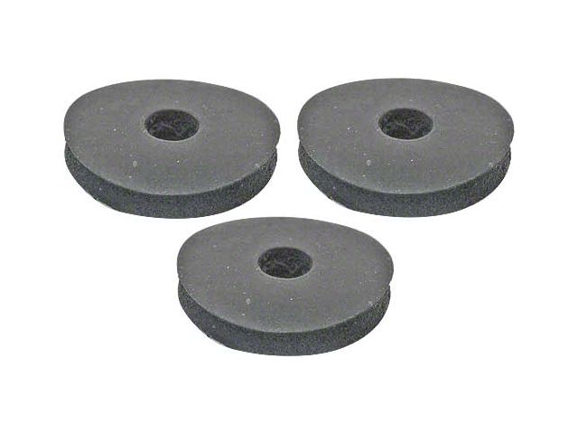 1956-1957 Ford Thunderbird Battery Hold-down Rubber Washer Set, 3 Pieces