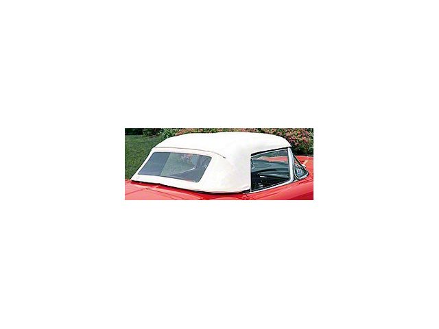 1956-1958 Corvette Convertible Top White Sewn (Convertible)