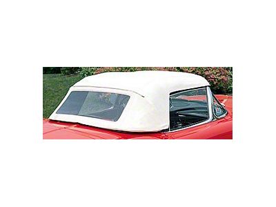 1956-1958 Corvette Convertible Top White Sewn (Convertible)