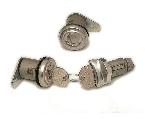 1956-1958 Corvette Ignition And Door Lock Set With Key And Pawls (Convertible)