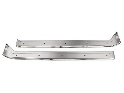 Long Door Sill Plates, With Screws, 1956-1960 (Convertible)