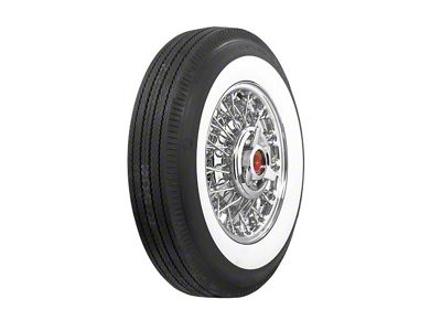 1956-1961 Corvette Tire 6.70 x 15 2-1/2 Whitewall US Royal (Convertible)