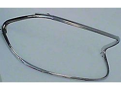 1956-1961Corvette Windshield Frame, Complete, Visor Holes, Clear Glass (Convertible)