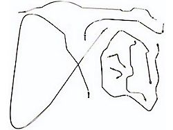 Brake Line Kit,S/S,56-62 (Convertible)