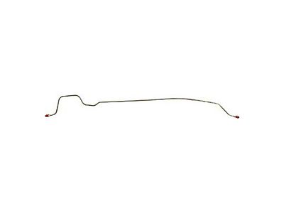 1956-1962 Corvette Brake Line Rear Axle Left Steel (Convertible)