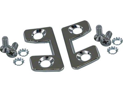 1956-1962 Corvette Convertible And Hardtop Header Lock Plates (Convertible)