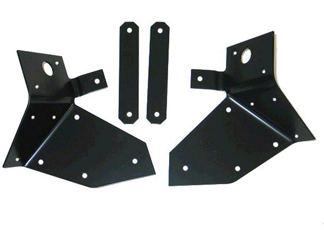 1956-1962 Corvette Front Body Reinforcement Brackets With Straps