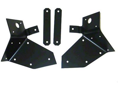 1956-1962 Corvette Front Body Reinforcement Brackets With Straps