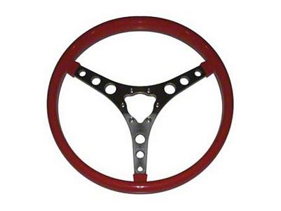 1956-1962 Corvette Steering Wheel Sport Size 15 Replica Black (Convertible)