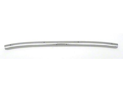 1956-1962 Corvette Upper Inner Windshield Molding With Visor Holes Stainless Steel (Convertible)