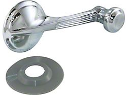 Window Crank Handle; Chrome (56-62 Corvette C1)