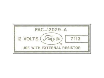 56-64 Coil Decal/fac-12029-a