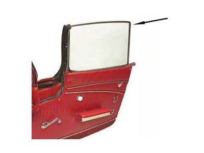 1956-62 Stainless Steel Upper Door Window Frame