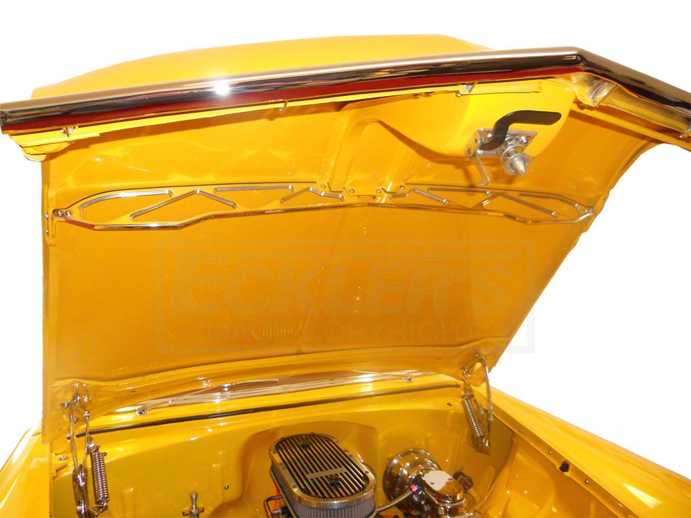 Ecklers Chevy Hood Brace, Billet, Machine Finish, 1956 Ecklers Chevy Hood Brace, Billet, Machine Finish, 1956