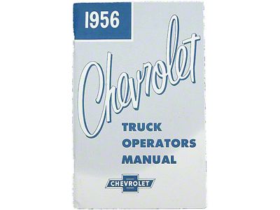 1956 Chevy Truck Owners Manual