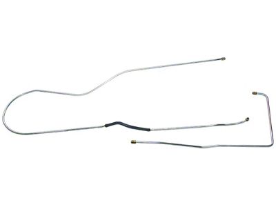 1956 Ford F-100 V8 Pickup 5/16 Main Fuel Lines - 2 Piece, Cab Tank - Original Steel