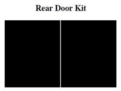 1956 Ford Pickup AcoustiSHIELD, Cargo Door Insulation Kit, Panel Delivery