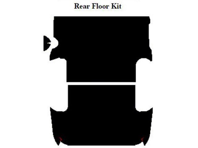 1956 Ford Pickup AcoustiSHIELD, Rear Floor Insulation Kit, Panel Delivery
