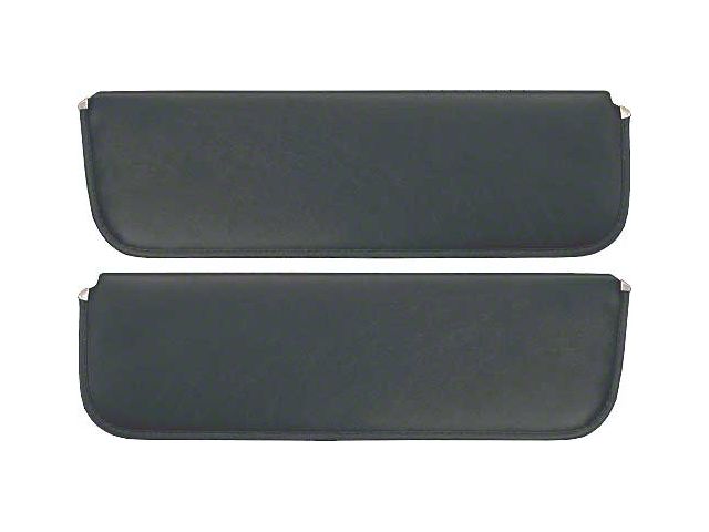 1956 Ford Pickup Sun Visors, New Style, Black Corinthian Grain Vinyl