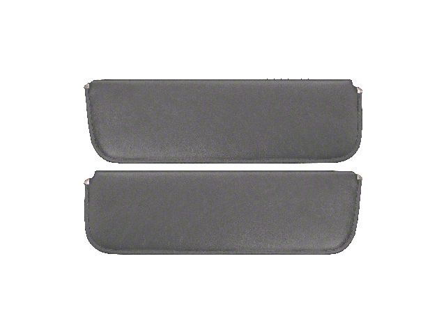 1956 Ford Pickup Sun Visors, New Style, Charcoal Corinthian Grain Vinyl