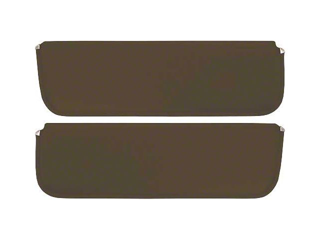 1956 Ford Pickup Sun Visors, New Style, Ginger Corinthian Grain Vinyl